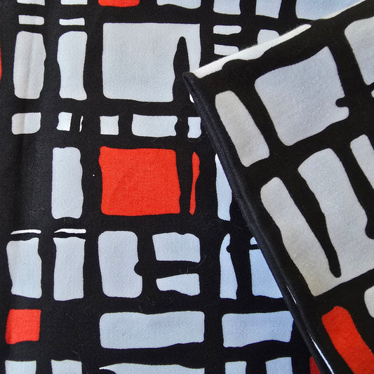 Window pane woven sateen fabric - 1.50mtrs