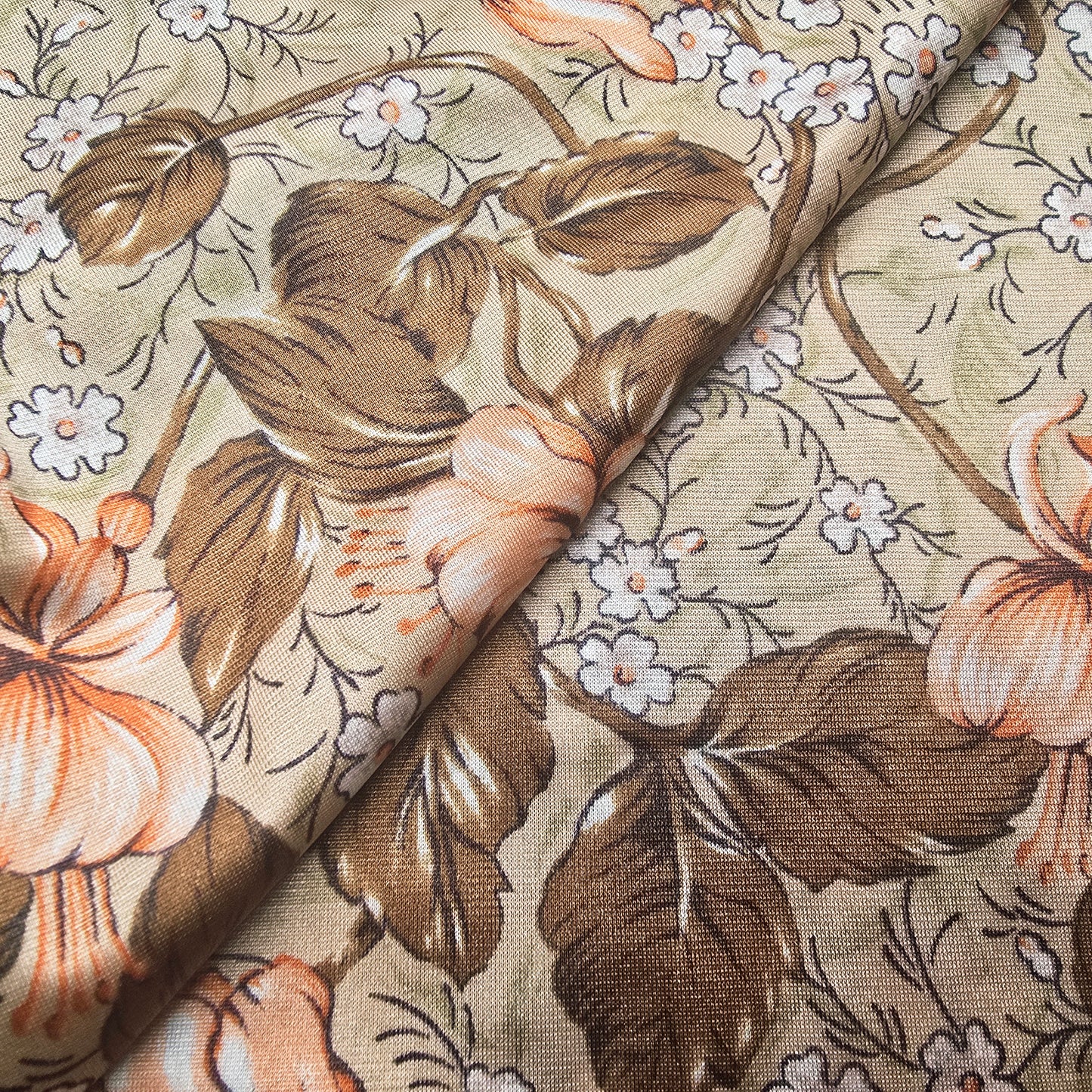 Floral printed jersey - sold by 1/3mtr