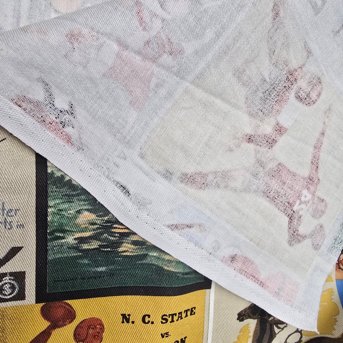 Vintage scenery -cotton drill woven fabric -2.50mtrs