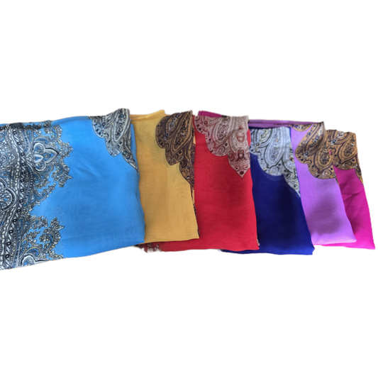 Chiffon scarfs - available in 6 colors
