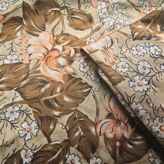 Floral printed jersey - sold by 1/3mtr