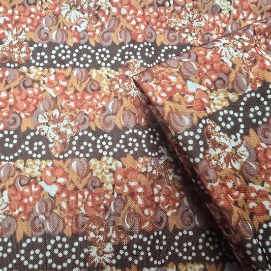 Swirl floral stripe jersey -  1.90mtrs