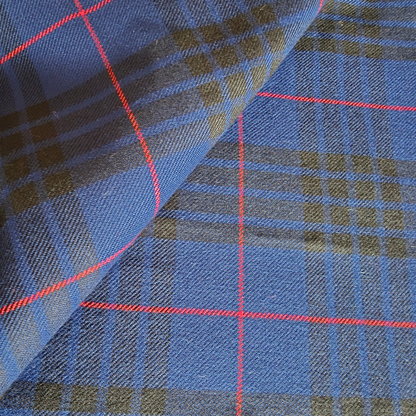 Wool tartan woven fabric - sold by 1/2mtr
