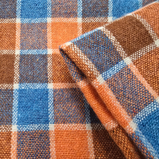 Wool check fabric -1mtr