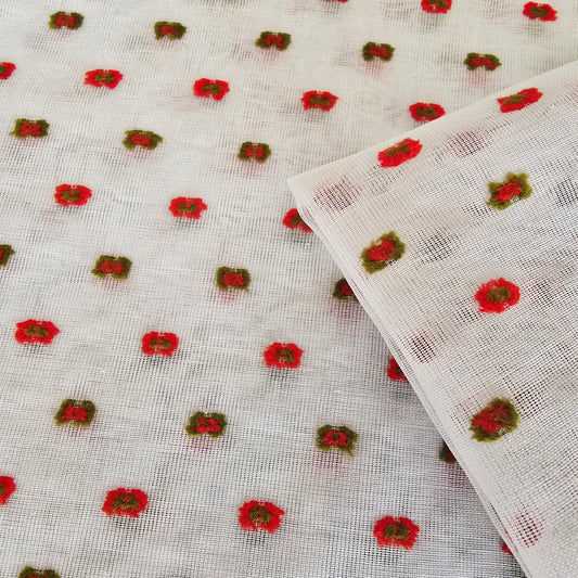 Fil coupé - jacquard cotton lawn - sold by 1/2mtr