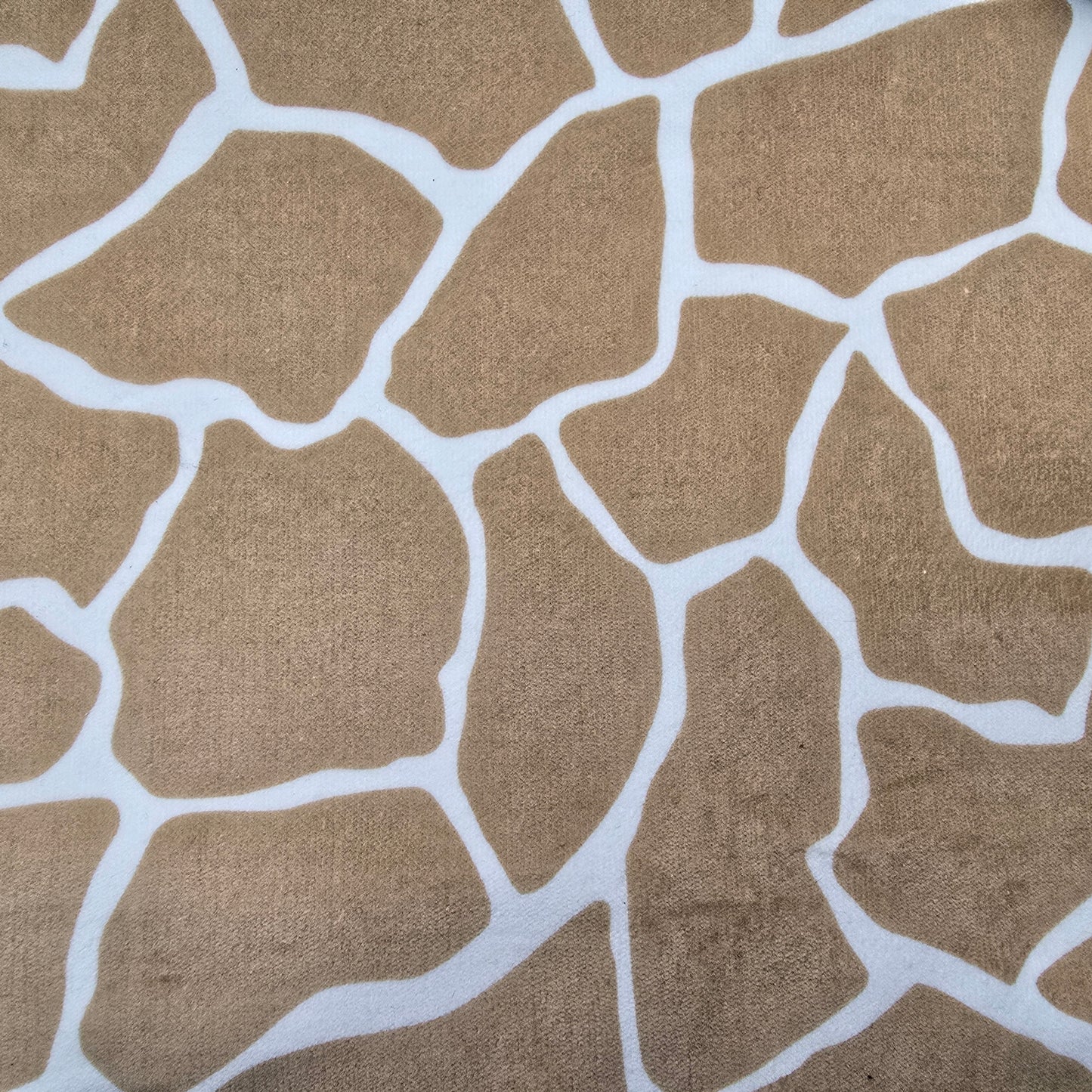 giraffe inspired printed stretch corduroy- sold by 1/2mtr