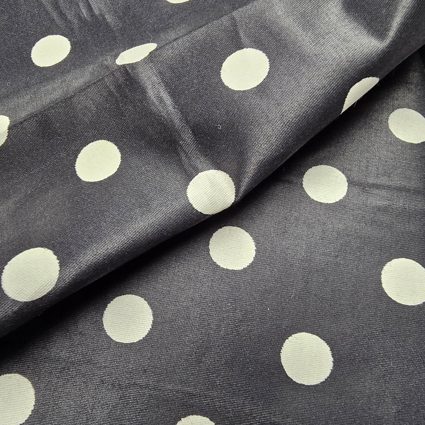 Polka dot printed taffetta fabric - sold by 1/2mtr