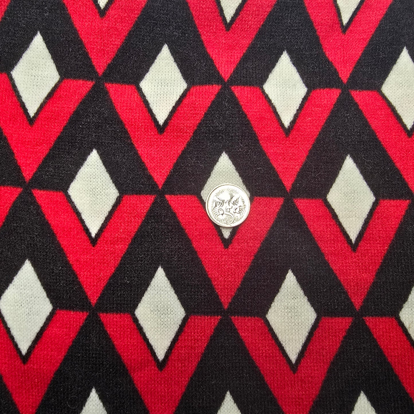 Harlequin design knit fabric - 1.60mtrs