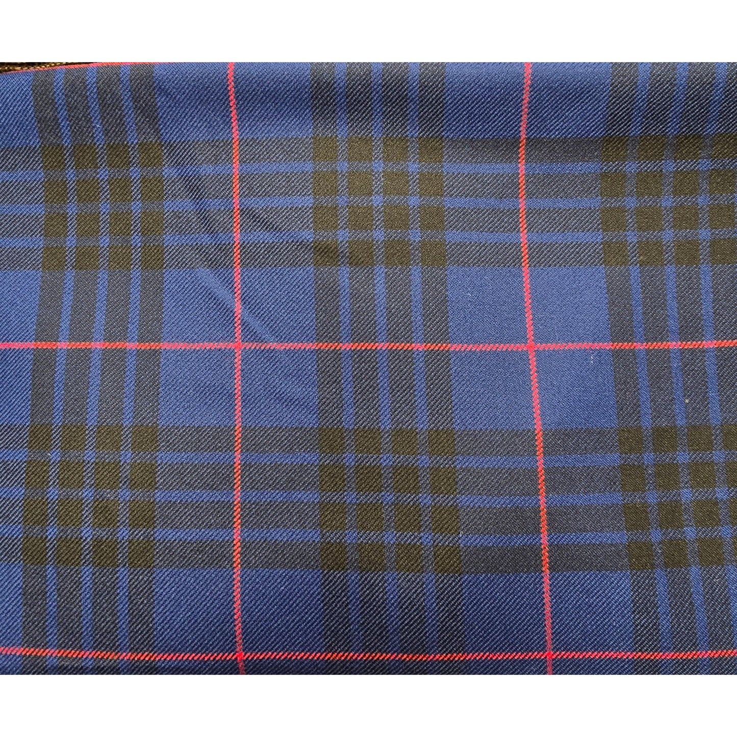 Wool tartan woven fabric - sold by 1/2mtr