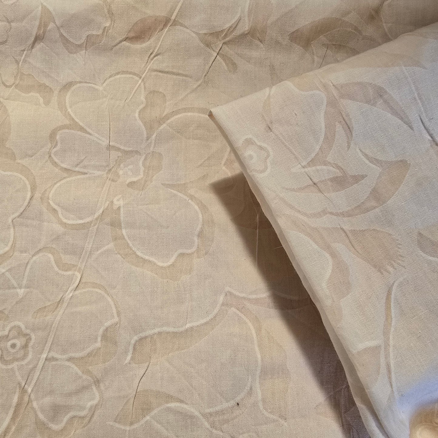 Devore woven  floral fabric - sold by 1/2mtrs