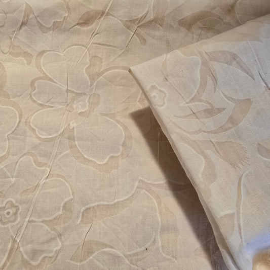 Devore woven  floral fabric - sold by 1/2mtrs