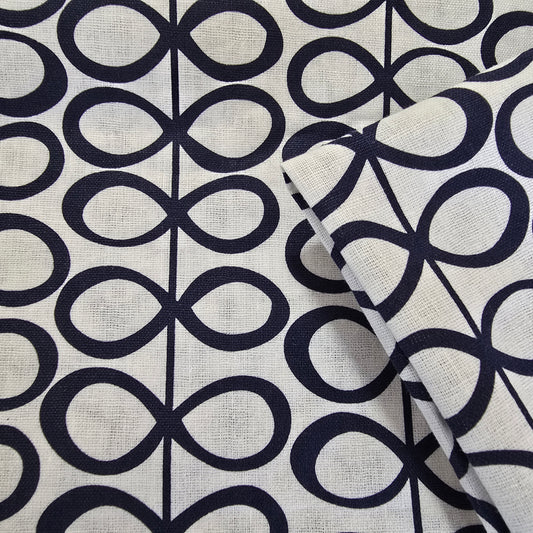 Orla kiely inspired printed cotton fabric - sold by 1/2mtr