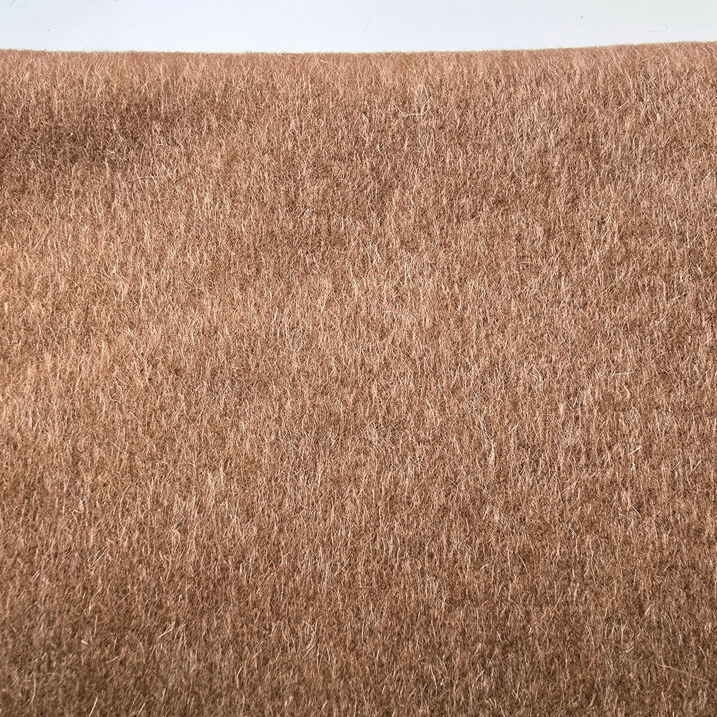 Caramel -mohair wool fabric -wool blend- sold by 1/2mtr