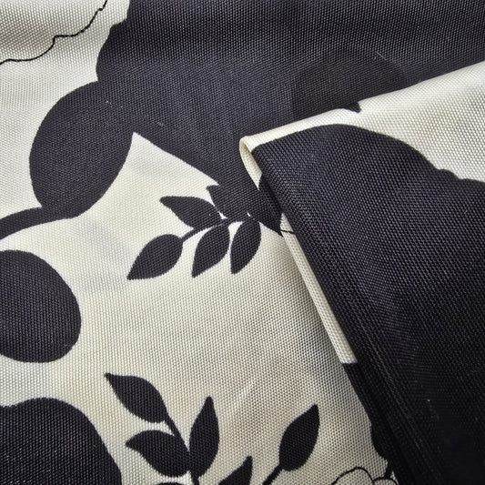 Pansie printed satin jersey - sold by 1/2mtr