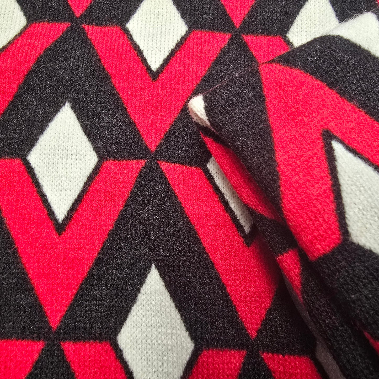 Harlequin design knit fabric - 1.60mtrs