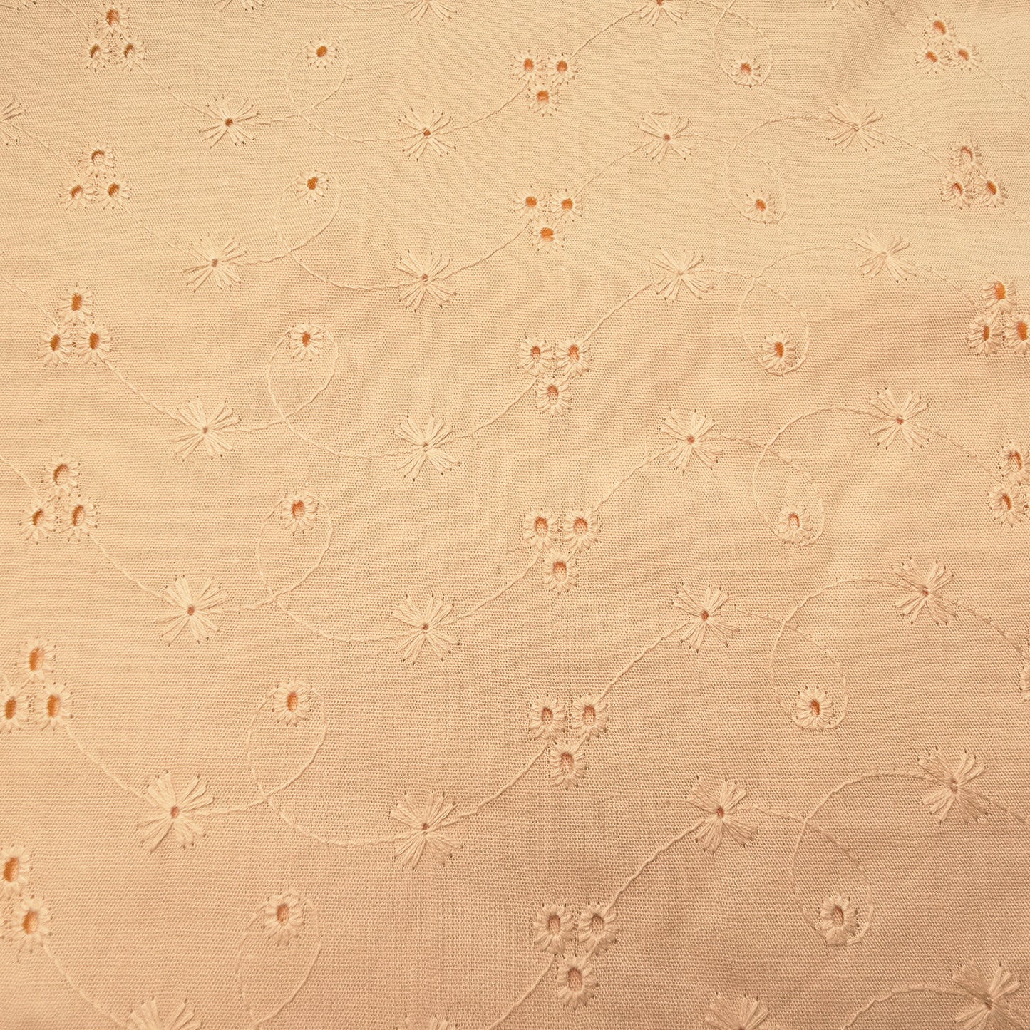 Apricot woven broidery anglaise- 1.50mtrs