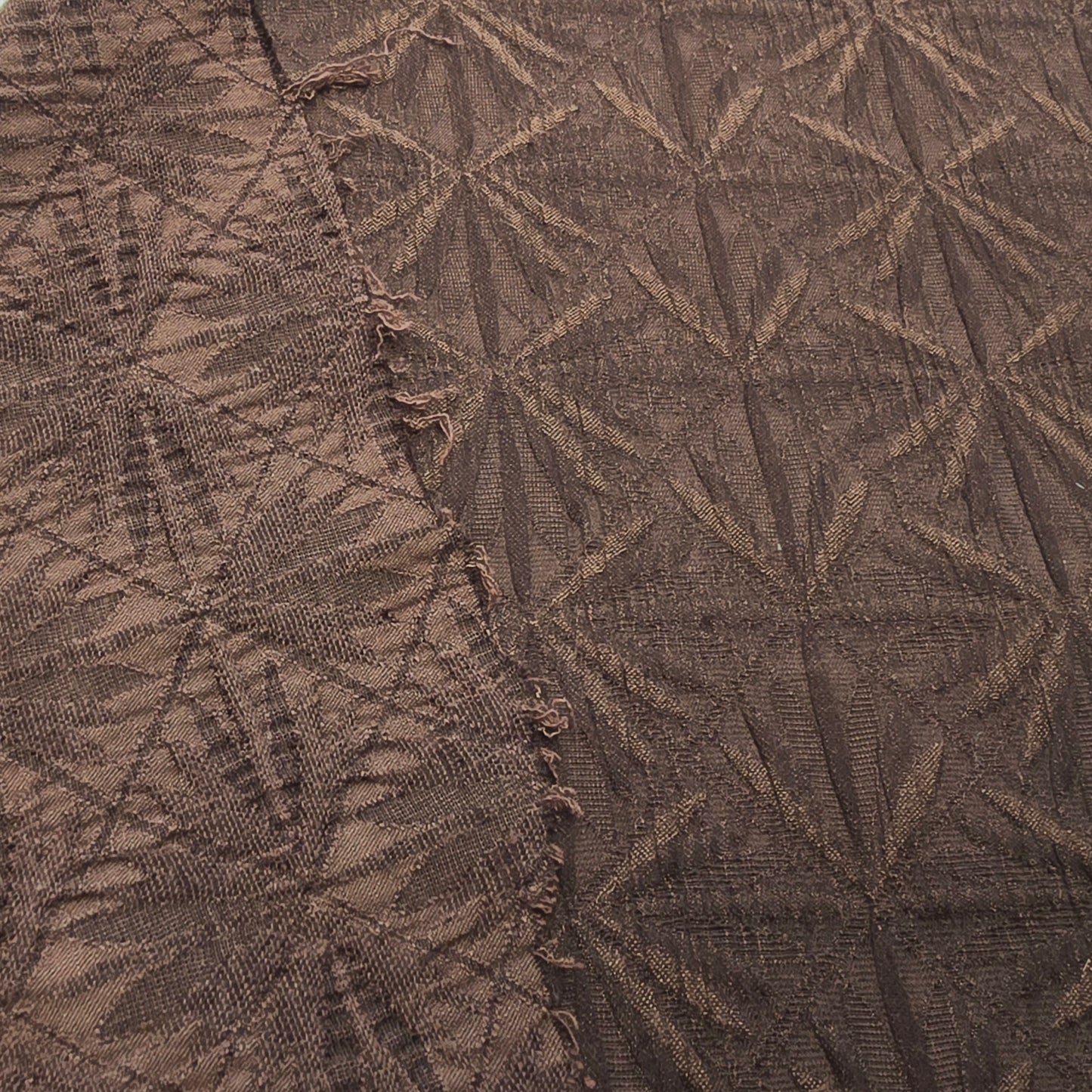 Choclate Cloque woven fabric -sold by 1/2mtr