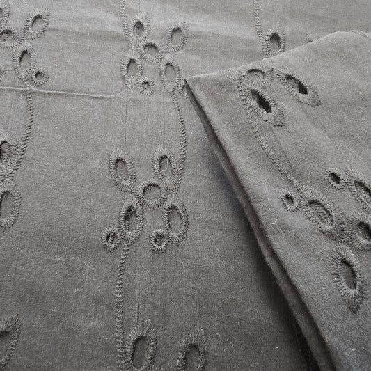 Black brodiery anglaise - sold by 1/2mtr