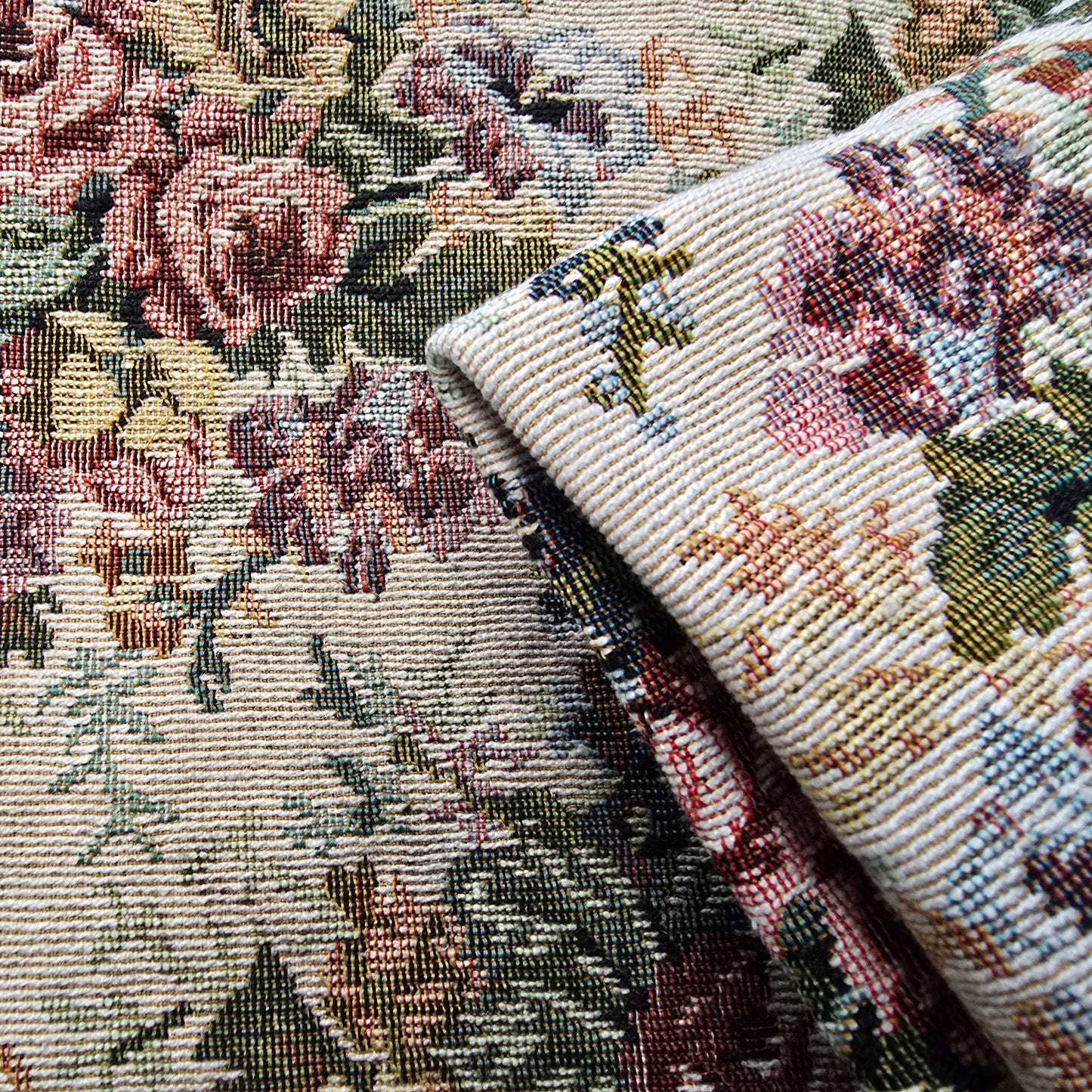 Floral printed tapestry cotton fabric - sold by 1/2mtr