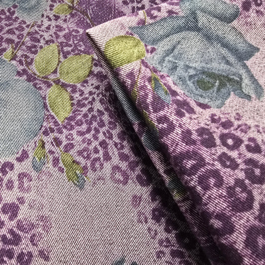 Tiger/floral bengaline- 1.20mtrs