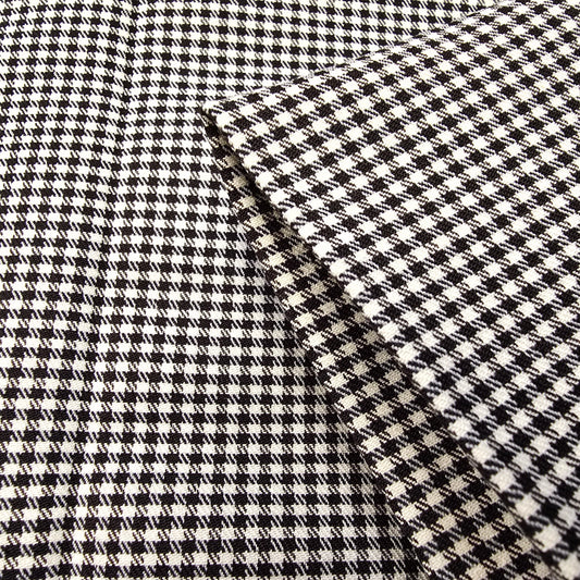 Houndstooth bengaline woven fabric - sold by 1/2mtr