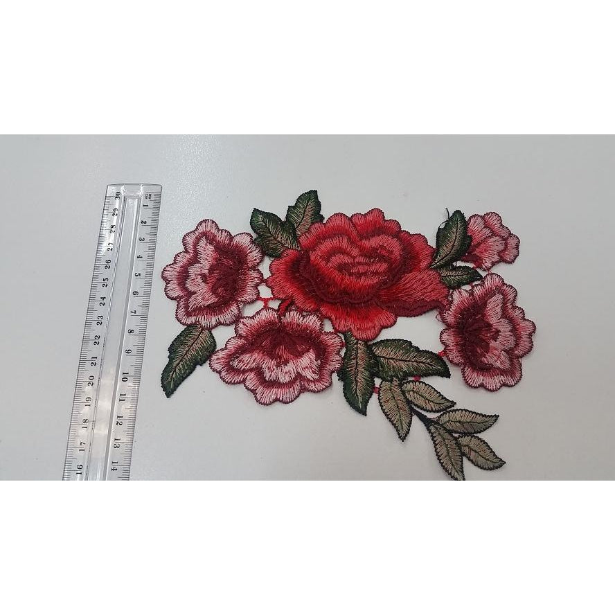 floral embroidered applique