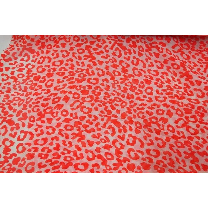 leopard printed cotton voile - sold by 1/2mtr