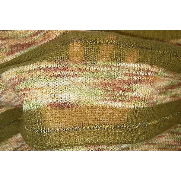 Stripe mohair knit fabric - sold by 1/2mtr