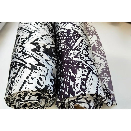 caroline - abstract design twill woven fabric sold by 1/2mtr