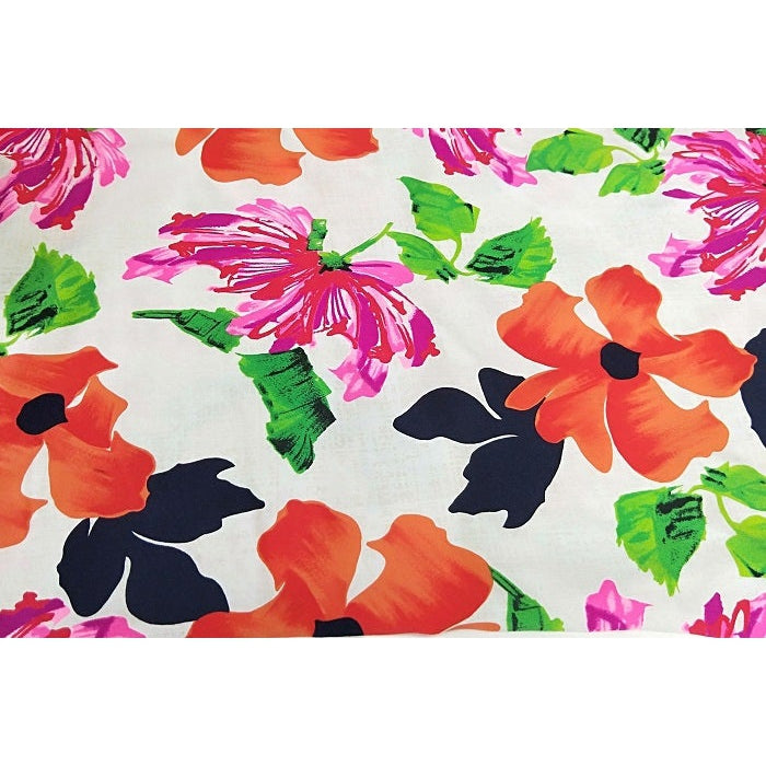 Janelle - floral printed stretch fabric -  1.00mtr