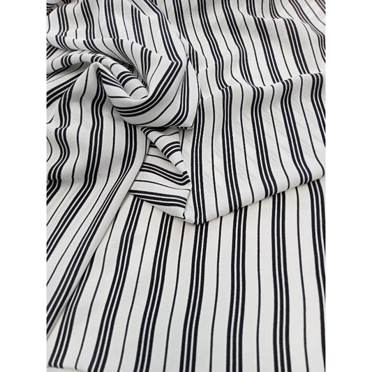crystelle - striped  woven faille fabric -sold by 1/2mtr